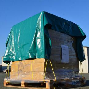 Waterproof PVC Tarpaulin Pallet Cover Bag Plastic Pallet Tarp