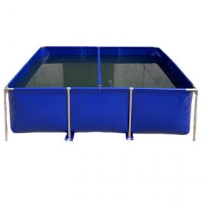 Open Top Portable Folding Frame Water Storage Fish Tank with liner