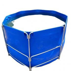 Steel Frame Fish Pond Farming Water Tank PVC Swimming Pool